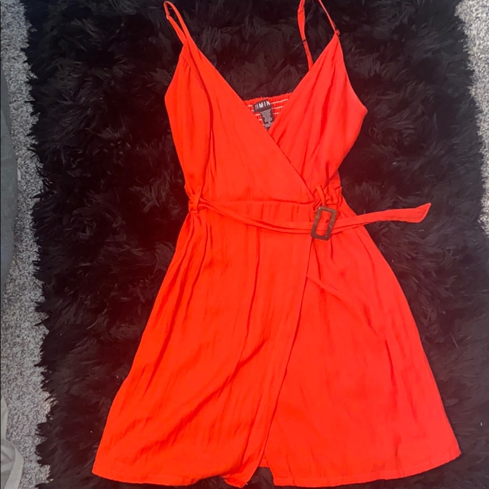 Timing Red Mini Dress - Size M